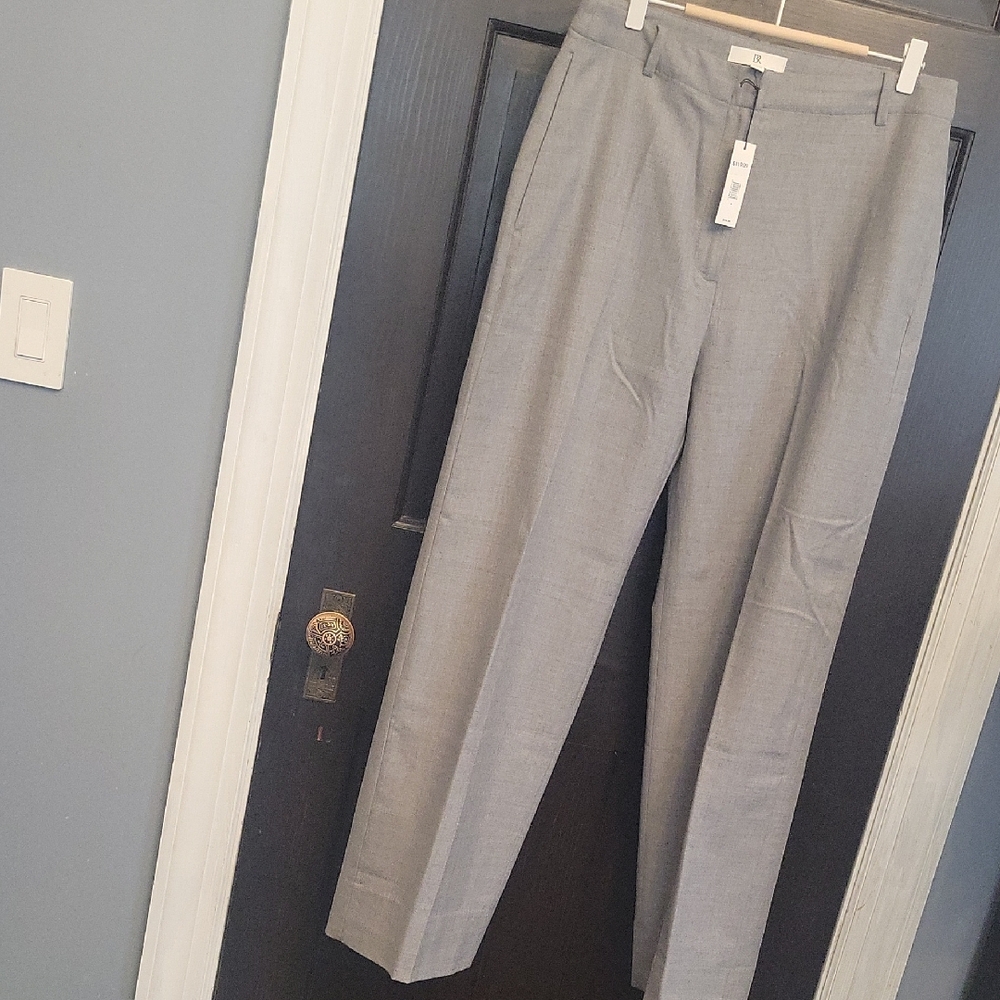 NWT 100% Wool Banana Republic Womens Light Gray Dress Pants